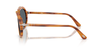 Persol PO0202S - Senna Series avec Monture Rayé Marron et Verres Bleu - Image 4