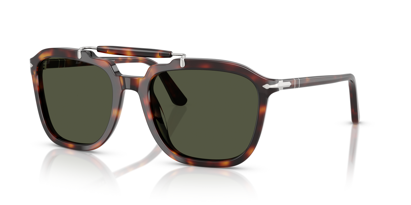 Persol PO0203S - Senna Series with Havana Frame and Green Lenses - Image 1