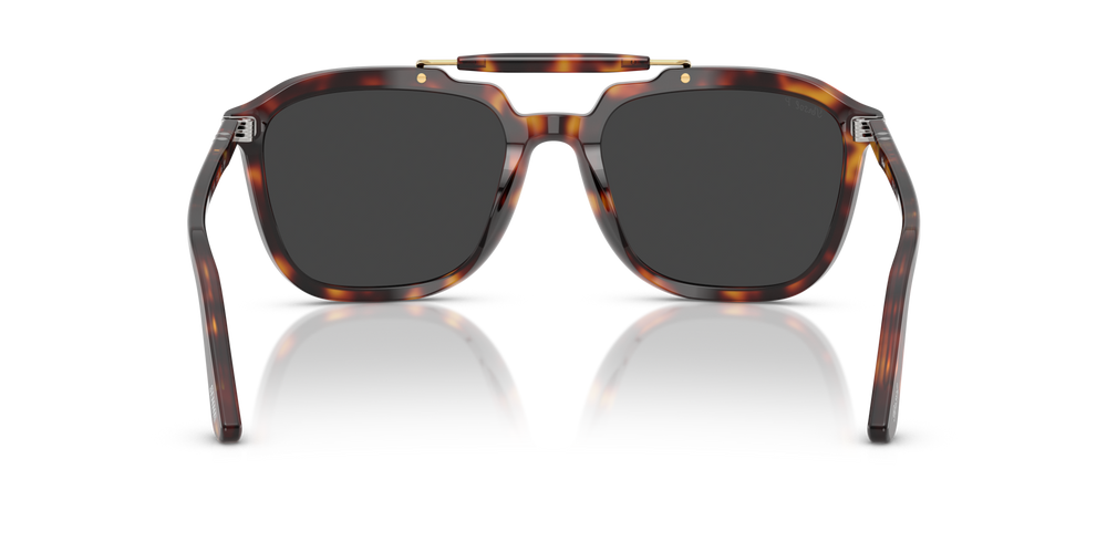 Persol PO0203S - Senna Series mit Havana Gestell und Schwarz Gläsern - Bild 5