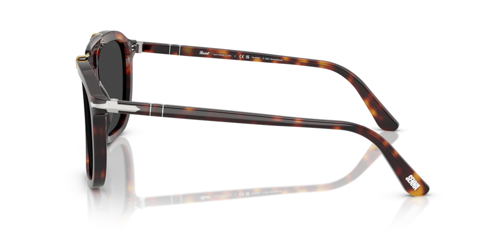 Persol PO0203S - Senna Series mit Havana Gestell und Schwarz Gläsern - Bild 4
