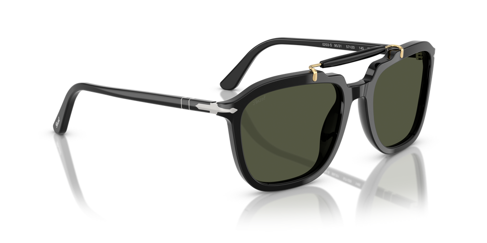 Persol PO0203S - Senna Series with Black Frame and Green Lenses - Image 3
