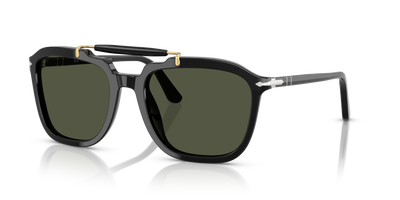 Persol PO0203S - Senna Series with Black Frame and Green Lenses - Image 1