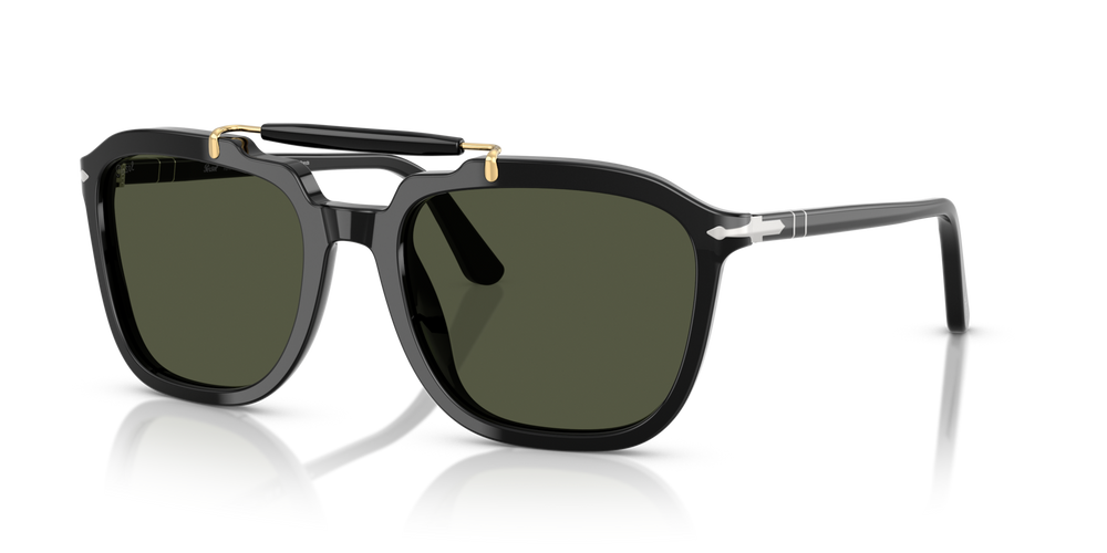 Persol PO0203S - Senna Series with Black Frame and Green Lenses - Image 1