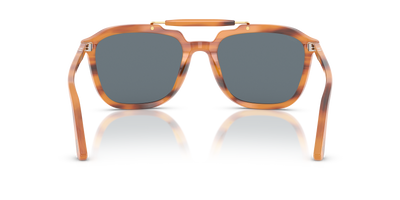Persol PO0203S - Senna Series con Montatura Striato Marrone e Lenti Blu - Immagine 5