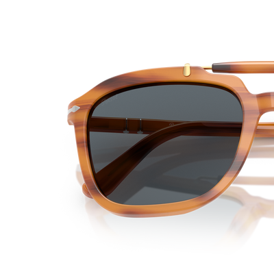 Persol PO0203S - Senna Series con Montatura Striato Marrone e Lenti Blu – Immagine variante
