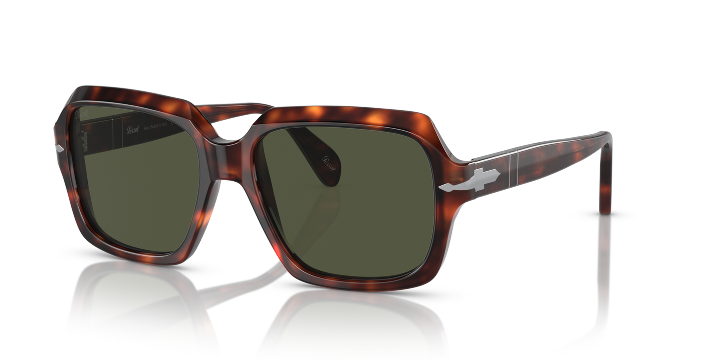 Persol PO0581S with Havana Frame and Green Lenses - Image 1