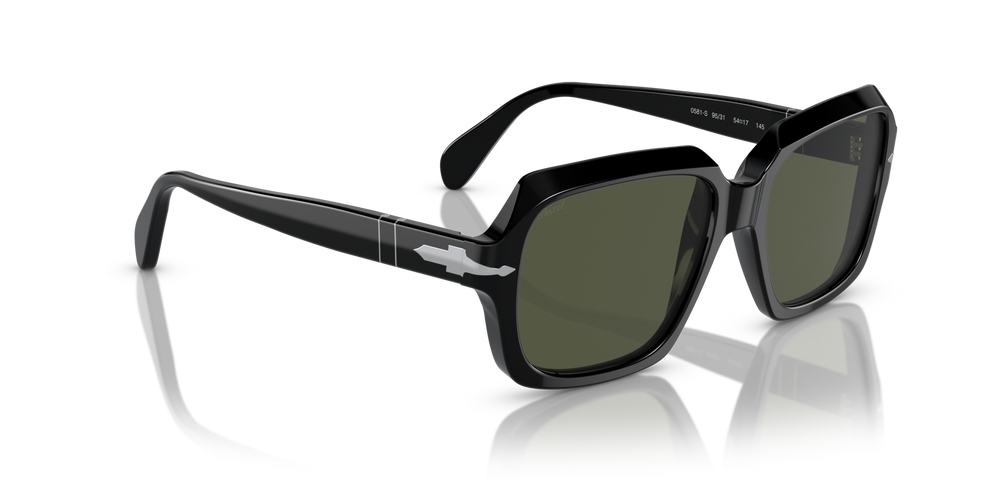 Persol PO0581S mit Schwarz Gestell und Grün Gläsern - Bild 3