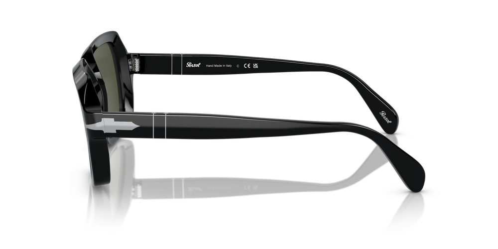 Persol PO0581S mit Schwarz Gestell und Grün Gläsern - Bild 4