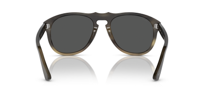Persol 649 Series - Horn with Light Brown Horn Frame and Grey Lenses - Image 5