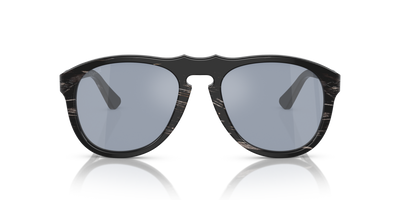 Persol 649 Series - Horn mit Schwarz glänzend Gestell und Blau Gläsern - Bild 2