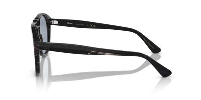 Persol 649 Series - Horn con Montatura Nero Lucido e Lenti Blu - Immagine 4