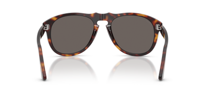 Persol PO0649NE - Total Black Arrow with Havana Frame and Grey Lenses - Image 5