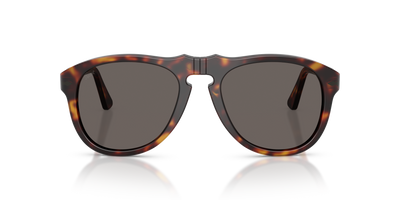 Persol PO0649NE - Total Black Arrow with Havana Frame and Grey Lenses - Image 2
