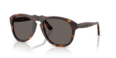 Persol PO0649NE - Total Black Arrow con Montatura Havana e Lenti Grigio - Immagine 1