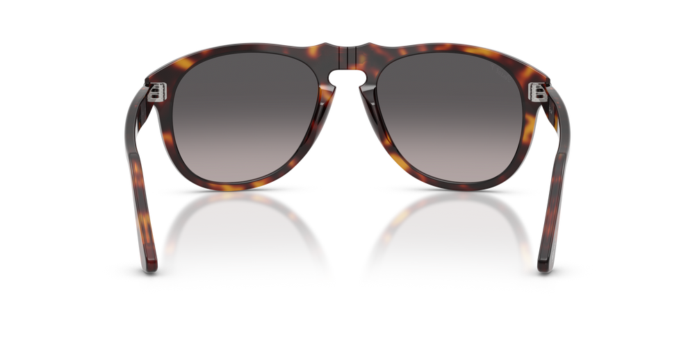 Persol PO0649NE - Total Black Arrow con Montatura Havana e Lenti Grigio - Immagine 5