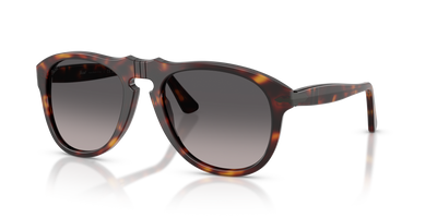 Persol PO0649NE - Total Black Arrow con Montatura Havana e Lenti Grigio - Immagine 1