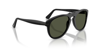 Persol PO0649NE - Total Black Arrow com armação Preto e lentes Verde - Imagens 3