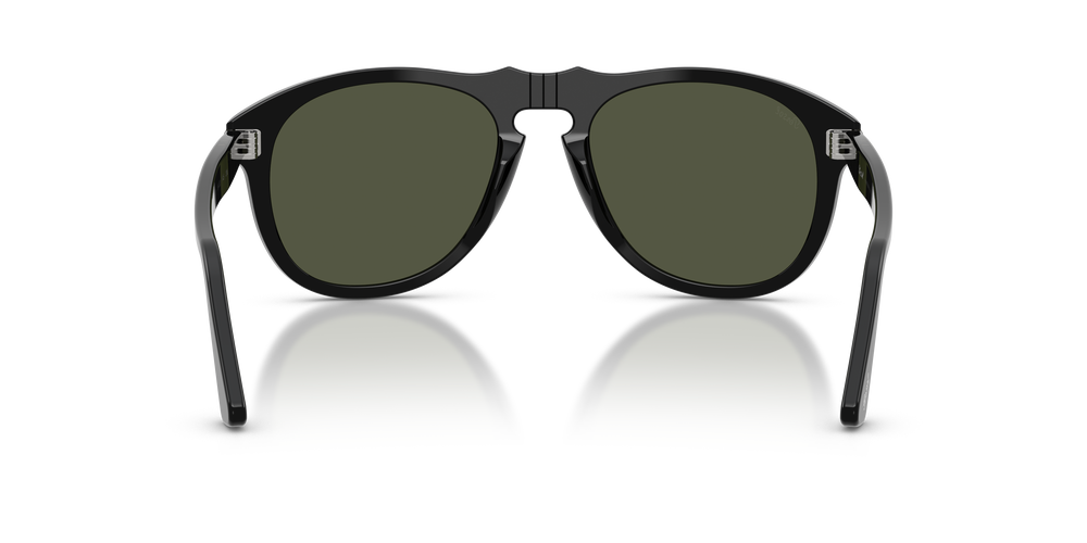 Persol PO0649NE - Total Black Arrow with Black Frame and Green Lenses - Image 5