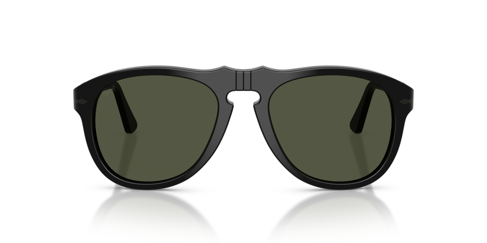 Persol PO0649NE - Total Black Arrow com armação Preto e lentes Verde - Imagens 2