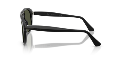 Persol PO0649NE - Total Black Arrow with Black Frame and Green Lenses - Image 4