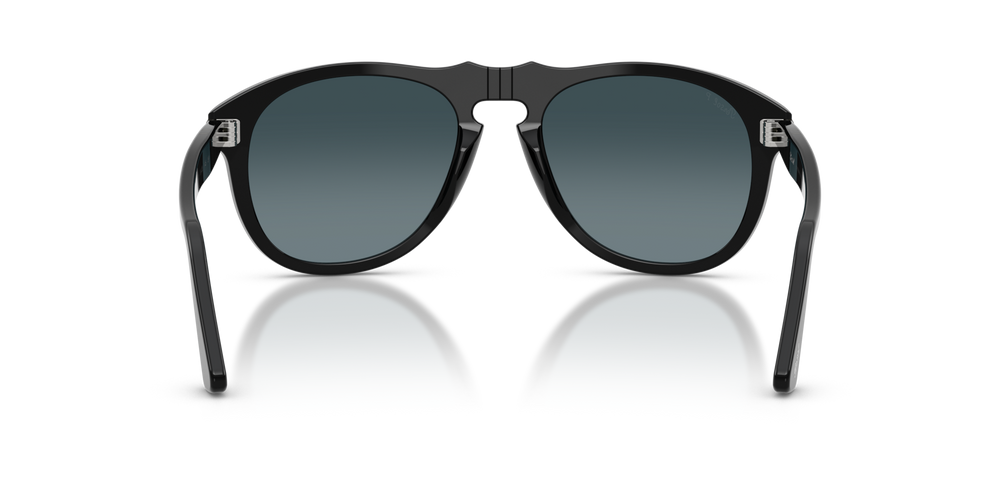 Persol PO0649NE - Total Black Arrow mit Schwarz Gestell und Blau Gläsern - Bild 5