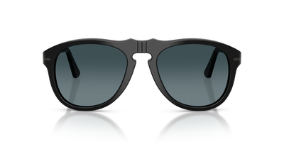 Persol PO0649NE - Total Black Arrow con Montatura Nero e Lenti Blu - Immagine 2
