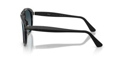 Persol PO0649NE - Total Black Arrow con Montatura Nero e Lenti Blu - Immagine 4