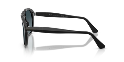 Persol PO0649NE - Total Black Arrow avec Monture Noir et Verres Bleu - Image 4