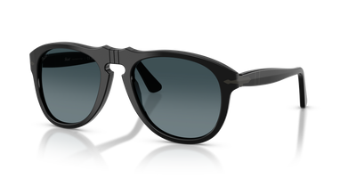 Persol PO0649NE - Total Black Arrow con Montatura Nero e Lenti Blu - Immagine 1