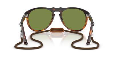 Persol PO0649 - Exclusive with Gradient Brown Tortoise Frame and Green Lenses - Image 5