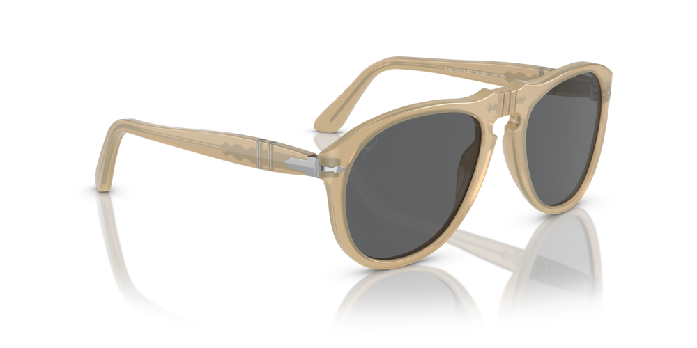 Persol 649 - Original con Montatura Beige opalino e Lenti Grigio - Immagine 3