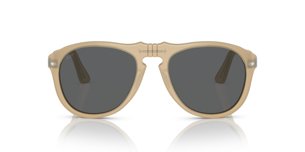 Persol 649 - Original avec Monture Beige opalescent et Verres Gris - Image 2