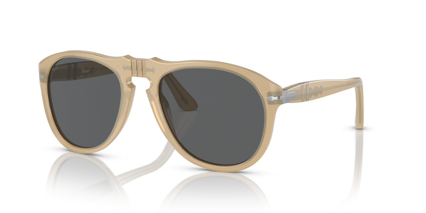 Persol 649 - Original with Opal Beige Frame and Grey Lenses - Image 1