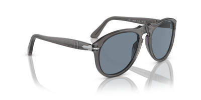 Persol 649 - Original con Montatura Grigio Trasparente e Lenti Blu - Immagine 3