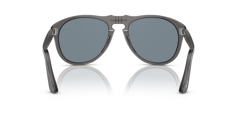 Persol 649 - Original con Montatura Grigio Trasparente e Lenti Blu - Immagine 5