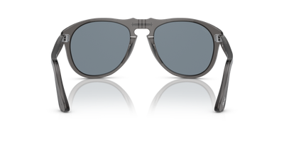 Persol 649 - Original con Montura Gris Transparente y Lentes Azul - Imagen 5