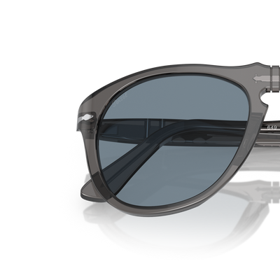 Persol 649 - Original con Montatura Grigio Trasparente e Lenti Blu – Immagine variante