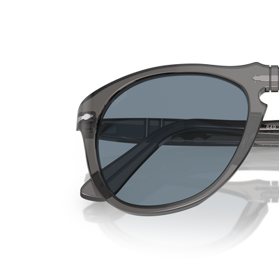 Persol 649 - Original con Montura Gris Transparente y Lentes Azul – Imagen de variante