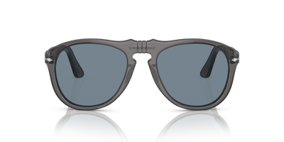 Persol 649 - Original con Montatura Grigio Trasparente e Lenti Blu - Immagine 2