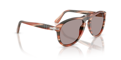 Persol 649 - Original avec Monture Striped Red &amp; Green et Verres Violet - Image 3