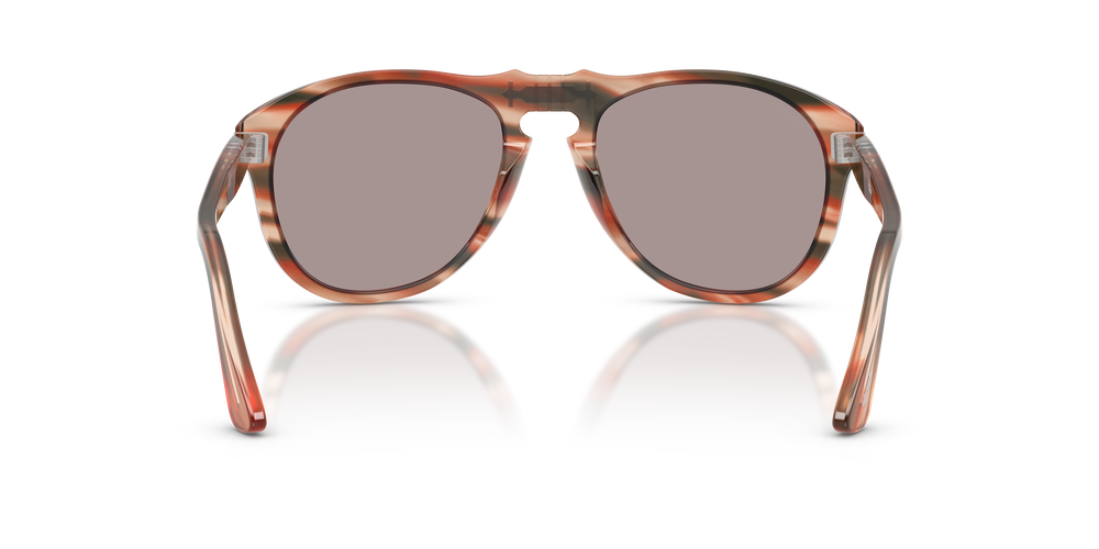 Persol 649 - Original con Montatura Striped Red &amp; Green e Lenti Viola - Immagine 5