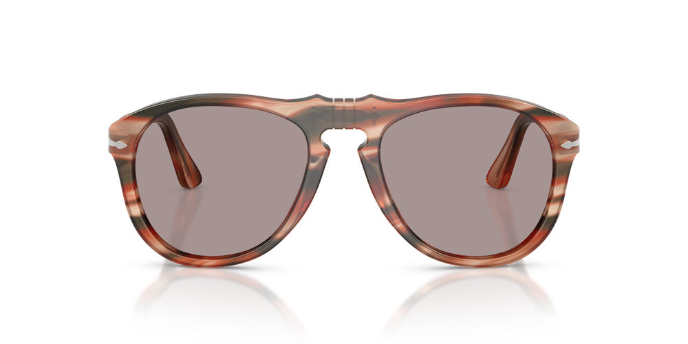 Persol 649 - Original con Montatura Striped Red &amp; Green e Lenti Viola - Immagine 2
