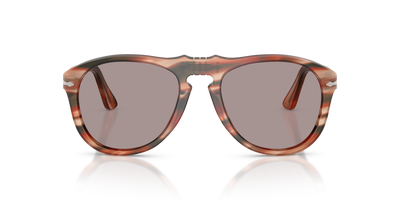 Persol 649 - Original con Montatura Striped Red &amp; Green e Lenti Viola - Immagine 2