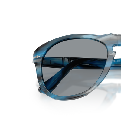 Persol 649 - Original con Montatura Striato Blu e Grigio e Lenti Grigio – Immagine variante