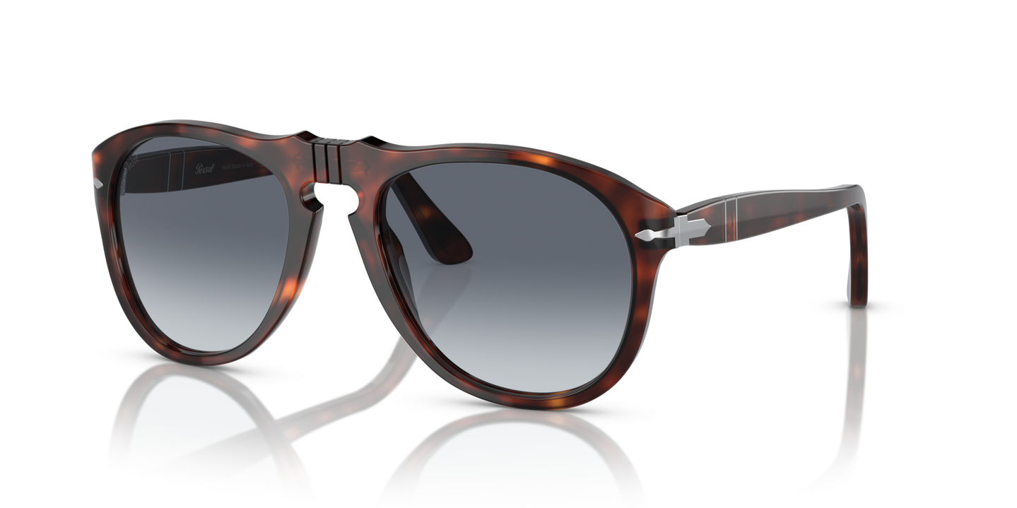 Persol 649 - Original with Havana Frame and Blue Lenses - Image 1