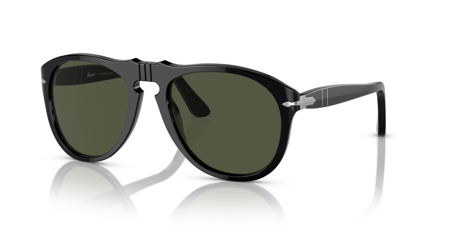Persol 649 - Original with Black Frame and Green Lenses - Image 1
