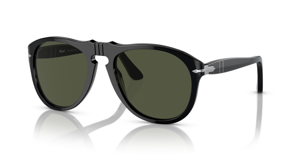 Persol 649 - Original with Black Frame and Green Lenses - Image 1