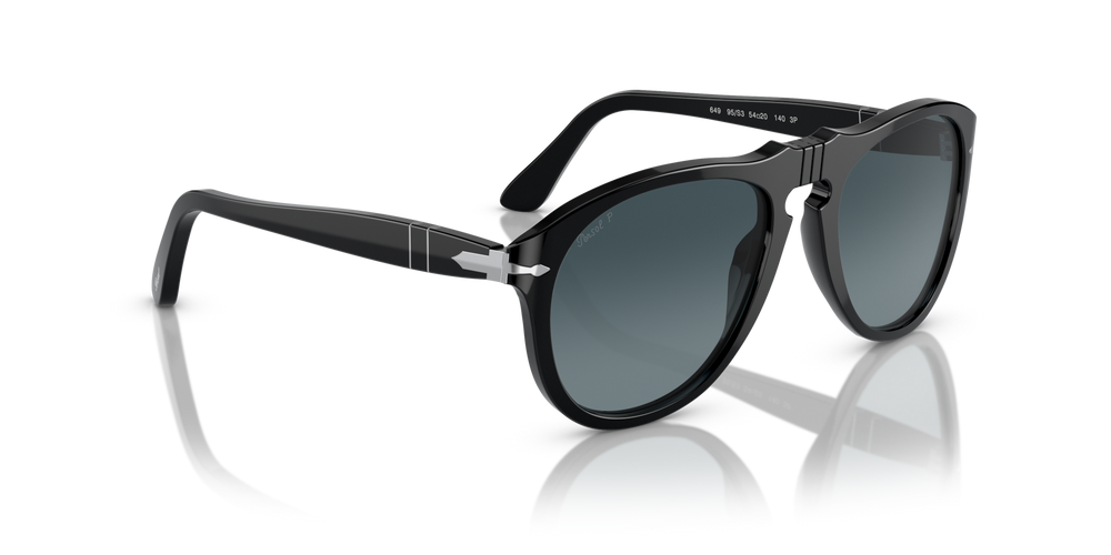 Persol 649 - Original with Black Frame and Blue Lenses - Image 3