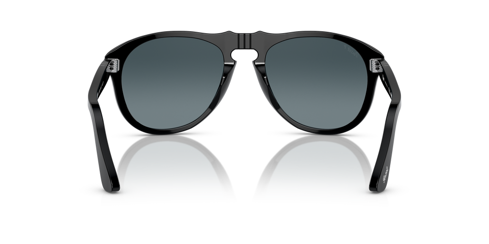 Persol 649 - Original avec Monture Noir et Verres Bleu - Image 5