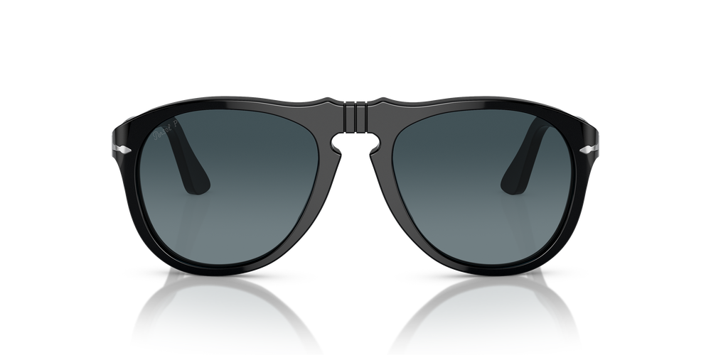Persol 649 - Original avec Monture Noir et Verres Bleu - Image 2